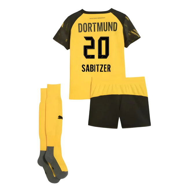 Home Kit for Borussia Dortmund Mini 2025-2026 (Adult