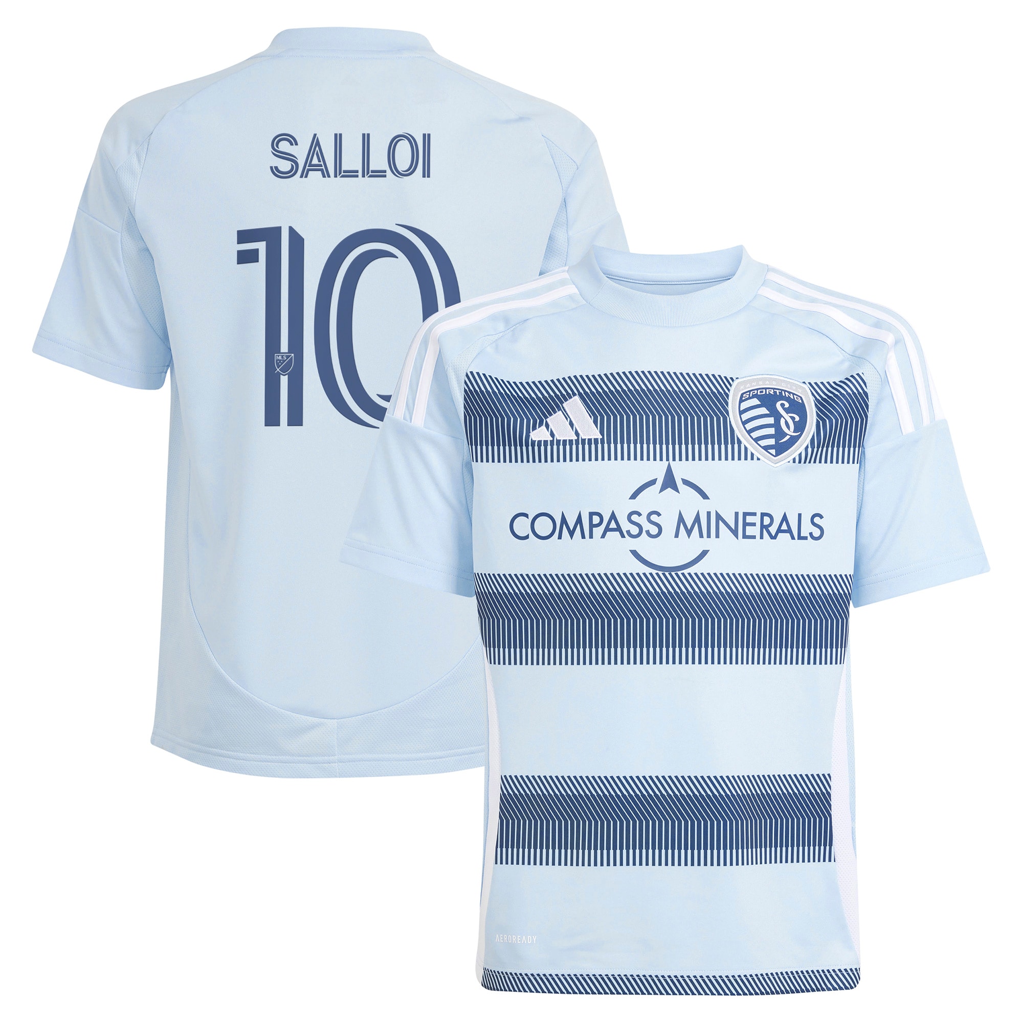[LK] Daniel Salloi Sporting Kansas City Youth 2025 One KC Replica Player Jersey - Light Blue
