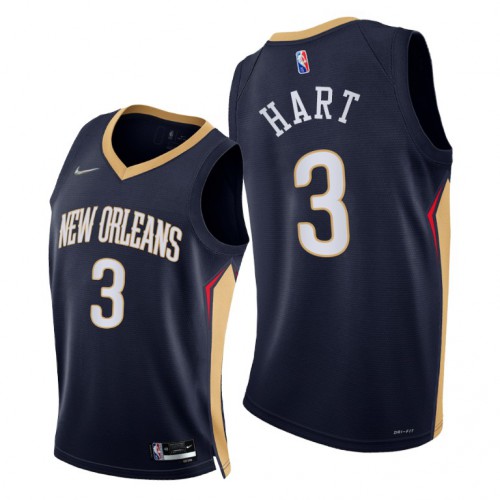 Durable Pelicans Josh Hart #3 2021 75th Earned Edition NBA Jersey