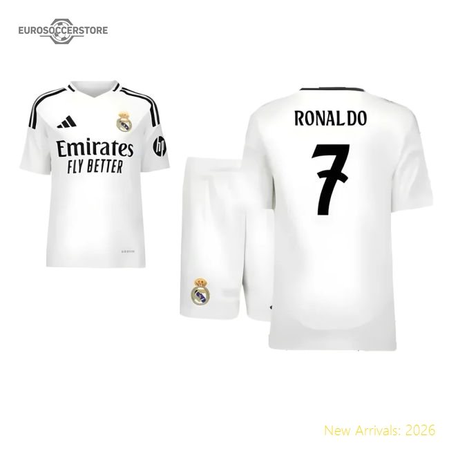 2024-2025 Real Madrid Home Youth Kit (Ronaldo 7)