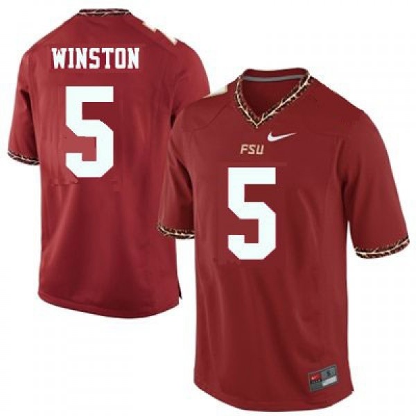 Florida State Seminoles Men Jameis Winston #5 Nike Red Elite Series