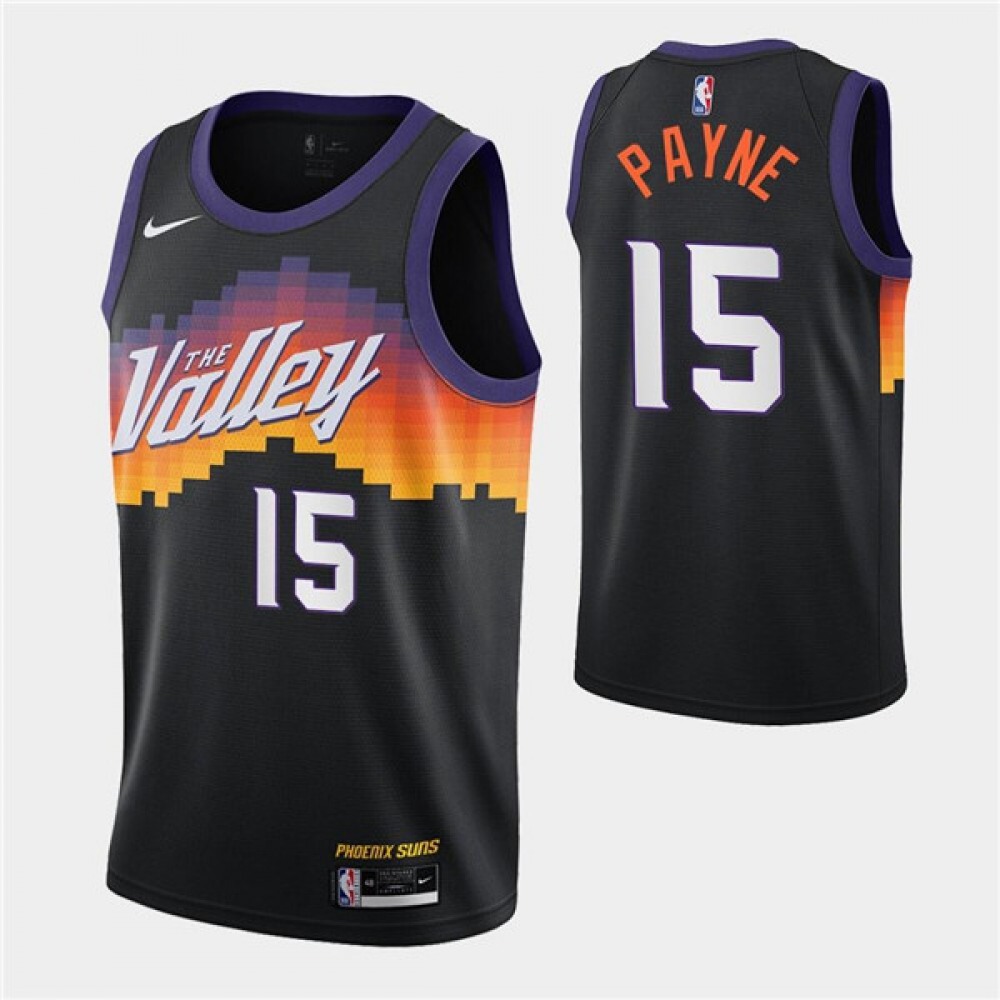 Game Day Performance Men's Suns #15 Cameron Black Basketball Jersey