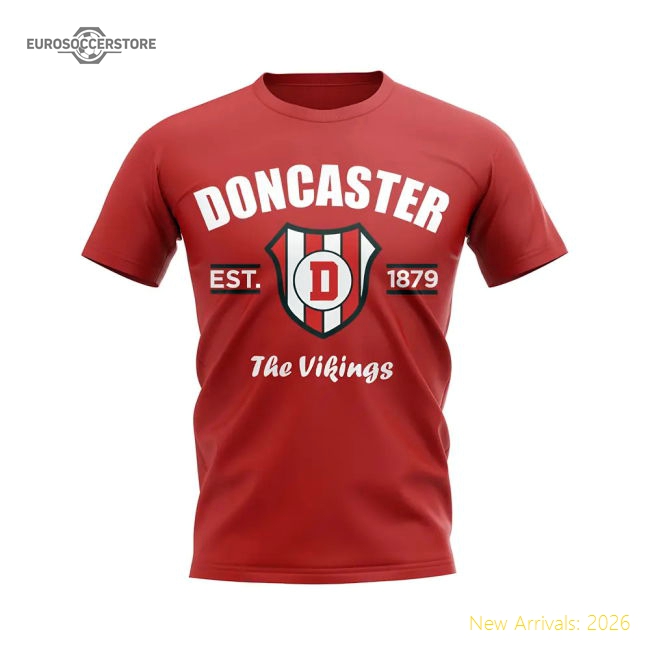 Premium Doncaster Established Football T-shirt (red) - Match Day Jersey