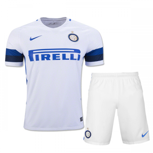 Kids Inter Milan Away 201617 Soccer ShirtJerseyShorts - Official