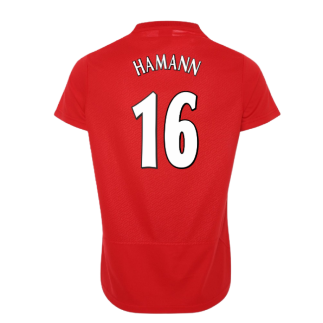 Liverpool Istanbul Home Shirt Womens Hamann #16 Elite Performance ...