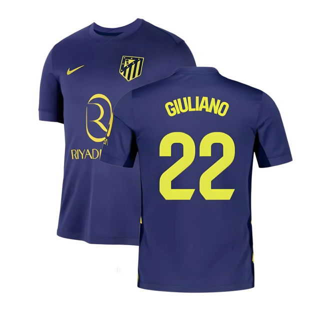Camiseta Atlético Madrid Hombres Visitante 2025-2026 - Última Colección