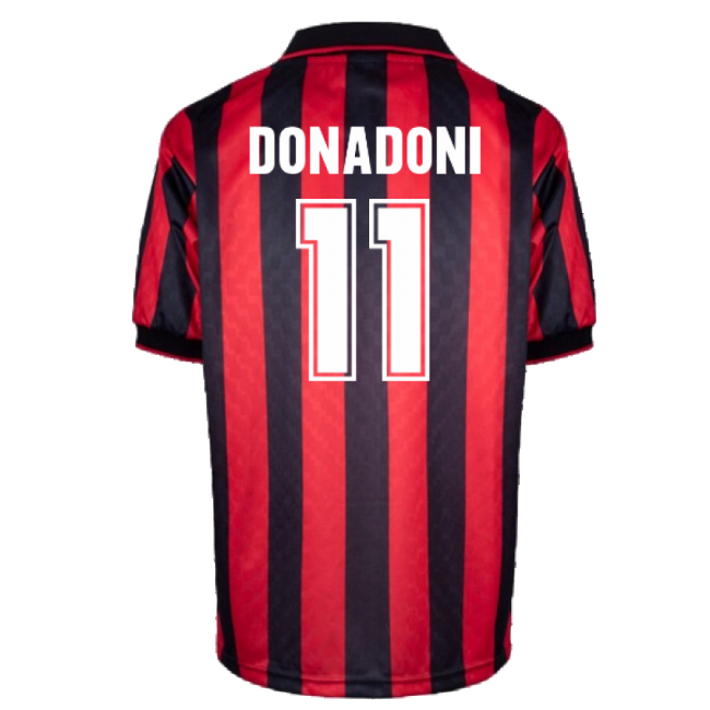 Ac Milan 1996 Home Retro Shirt (donadoni 11) - Economical