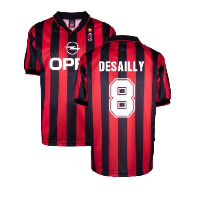 Ac Milan Home Authentic Jersey Desailly Breathable Performance