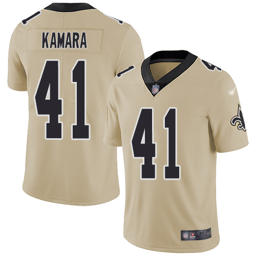 NFL O S Saints Alvin Kamara #41 Limited Team Color Authentic Jersey