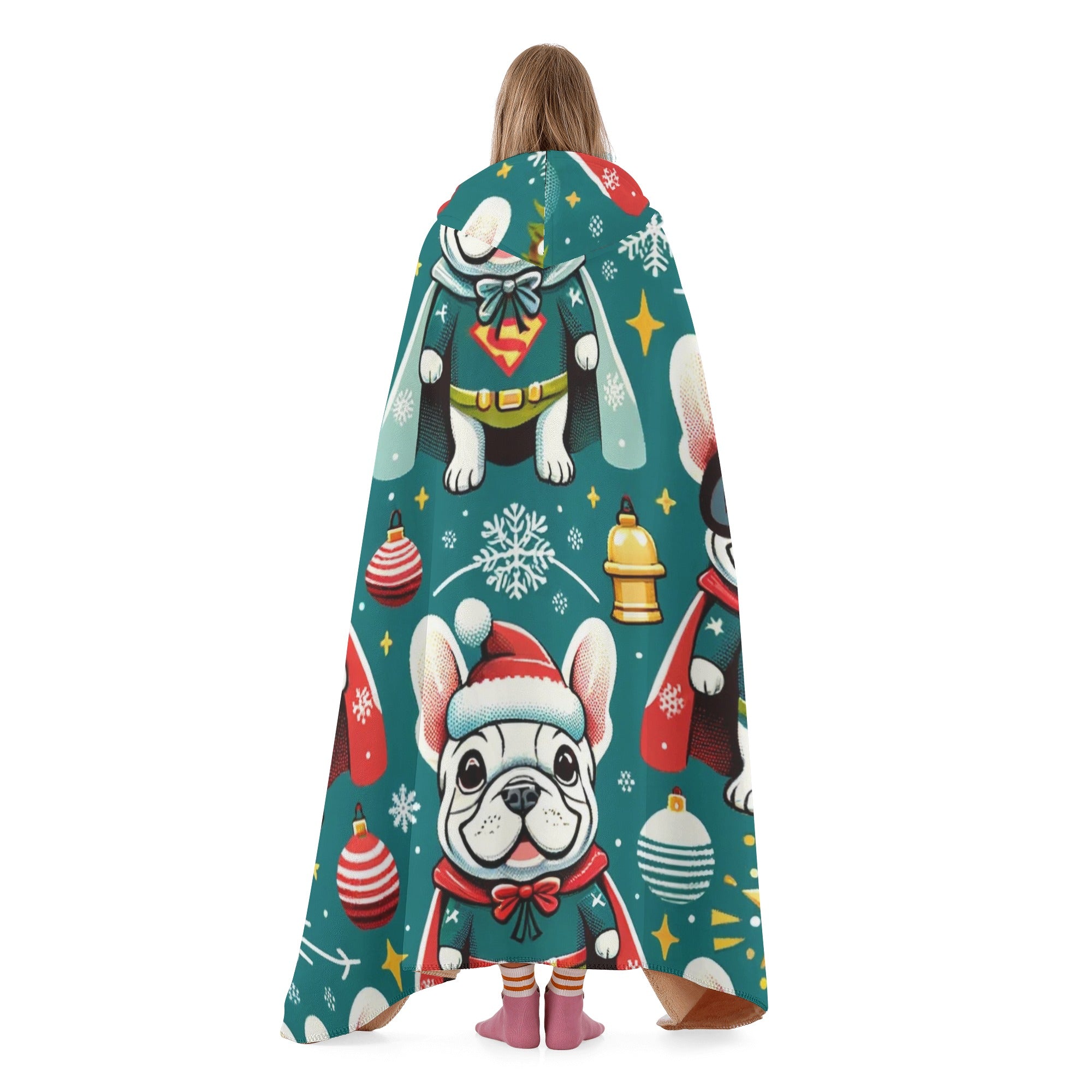 French Bulldog Teddy Hooded Blanket Cute Frenchie Essential