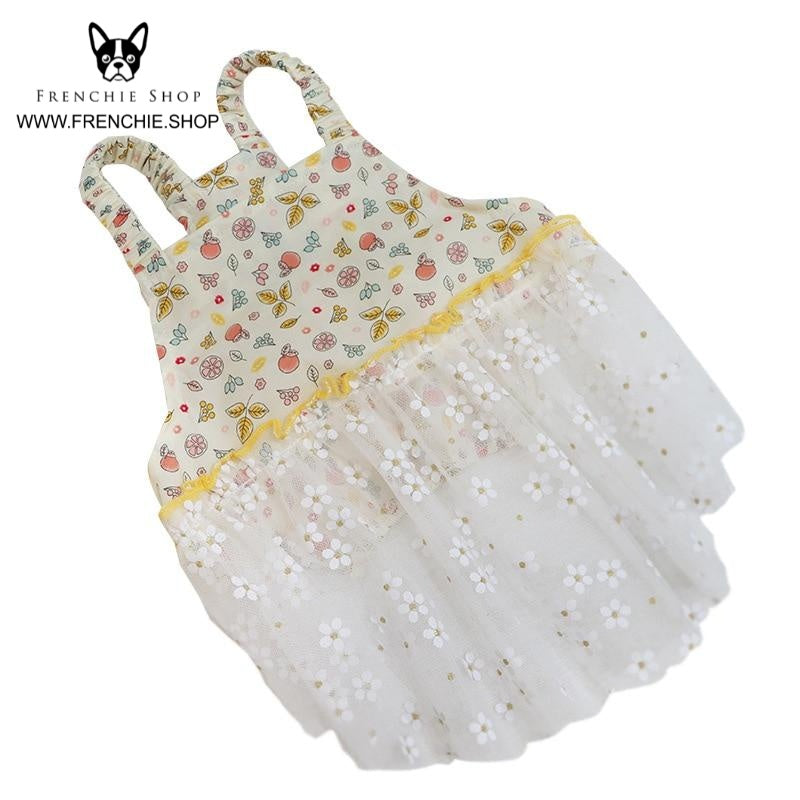 Frenchie-Fan Fruit Skirt Frenchie Summer Dress (w319) for Casual Outings