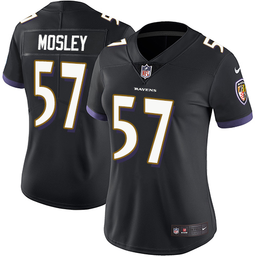 Authentic NFL Baltimore Ravens #57 C.J. Mosley Black Limited Jersey