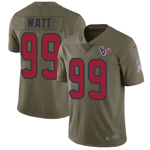 Premium NFL Houston Texans #99 J.J. Watt Team Color Limited Jersey