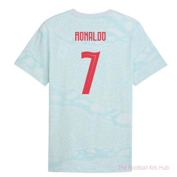 2026-2027 Portugal FtblCulture Tee AOP (Sea Glass) (Ronaldo 7)