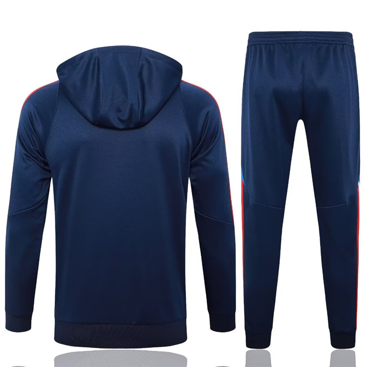 Licensed Advanced Fabric 2024 Italy Hoodie Suit - Navy Blue