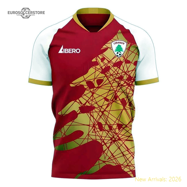 Premium Lebanon 2025-2026 Home Concept Football Kit (libero)