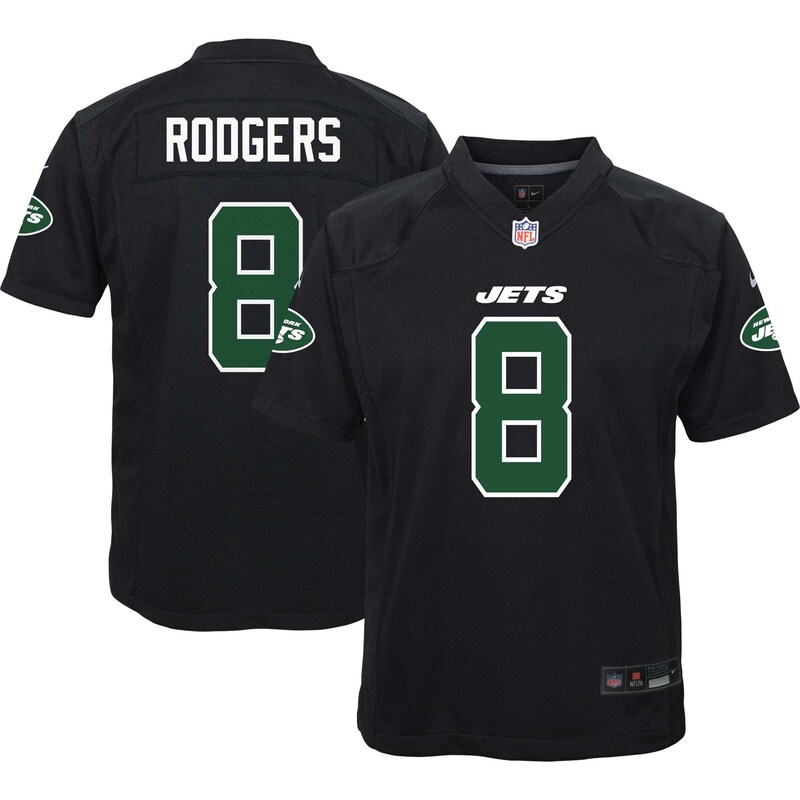 None Aaron Rodgers New York Jets Championship Contender Game Jersey