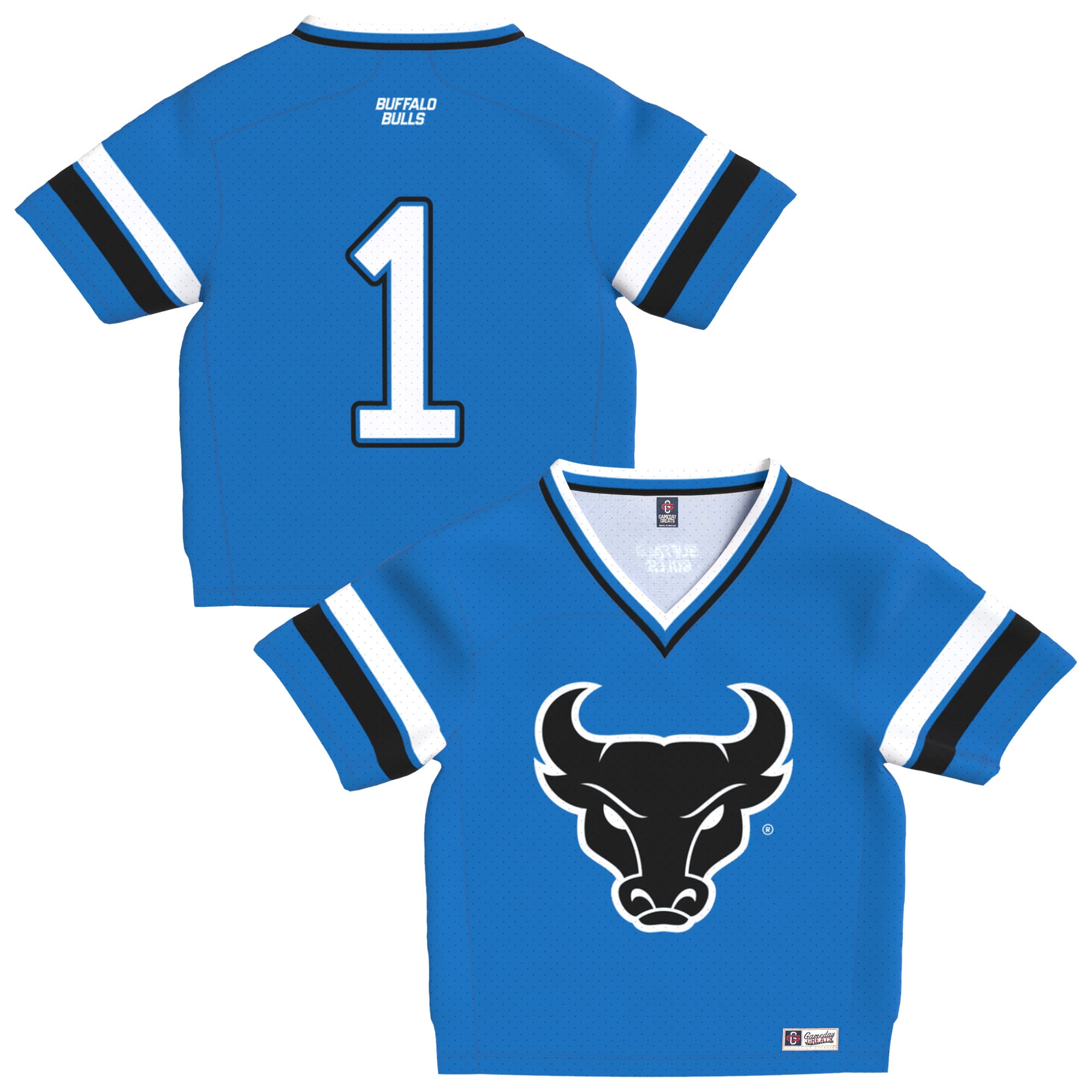 Toddler Royal Buffalo Bulls Lightweight Collegiate Football Fashion Jersey
