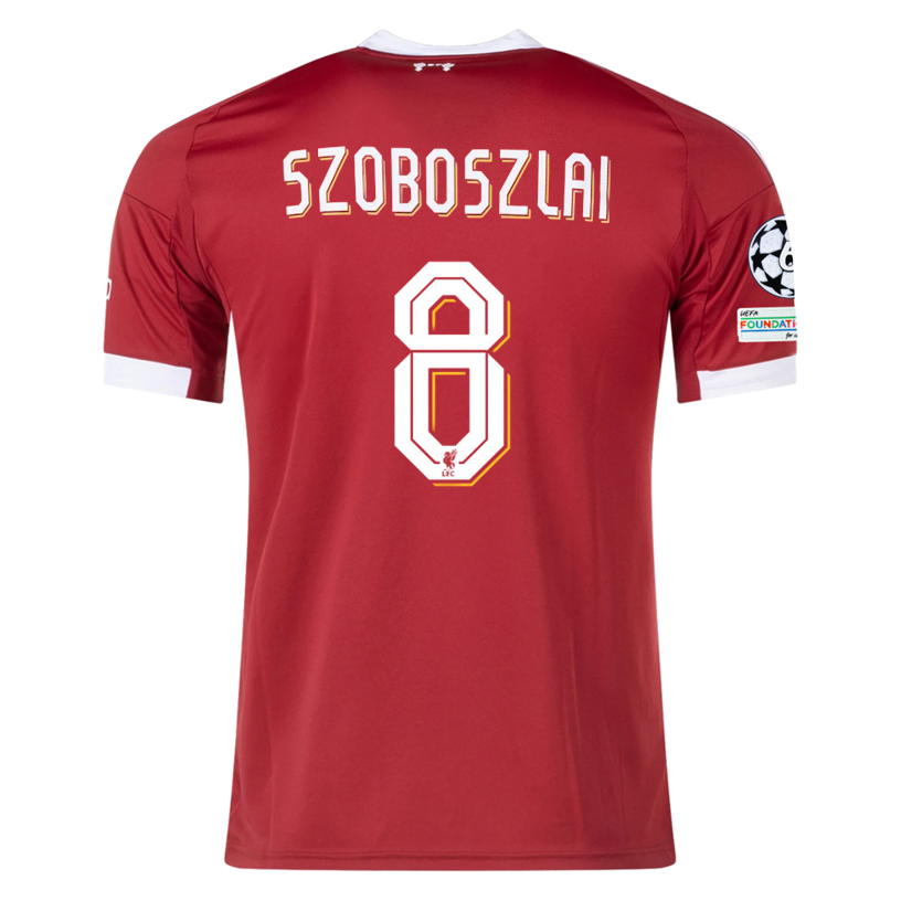 Liverpool Szoboszlai 2025-2026 UCL Home Jersey – Authentic Shirt