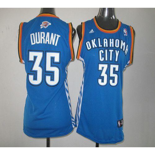 Blue Kevin Durant #35 Swingman Jersey Premium Quality Premium Quality
