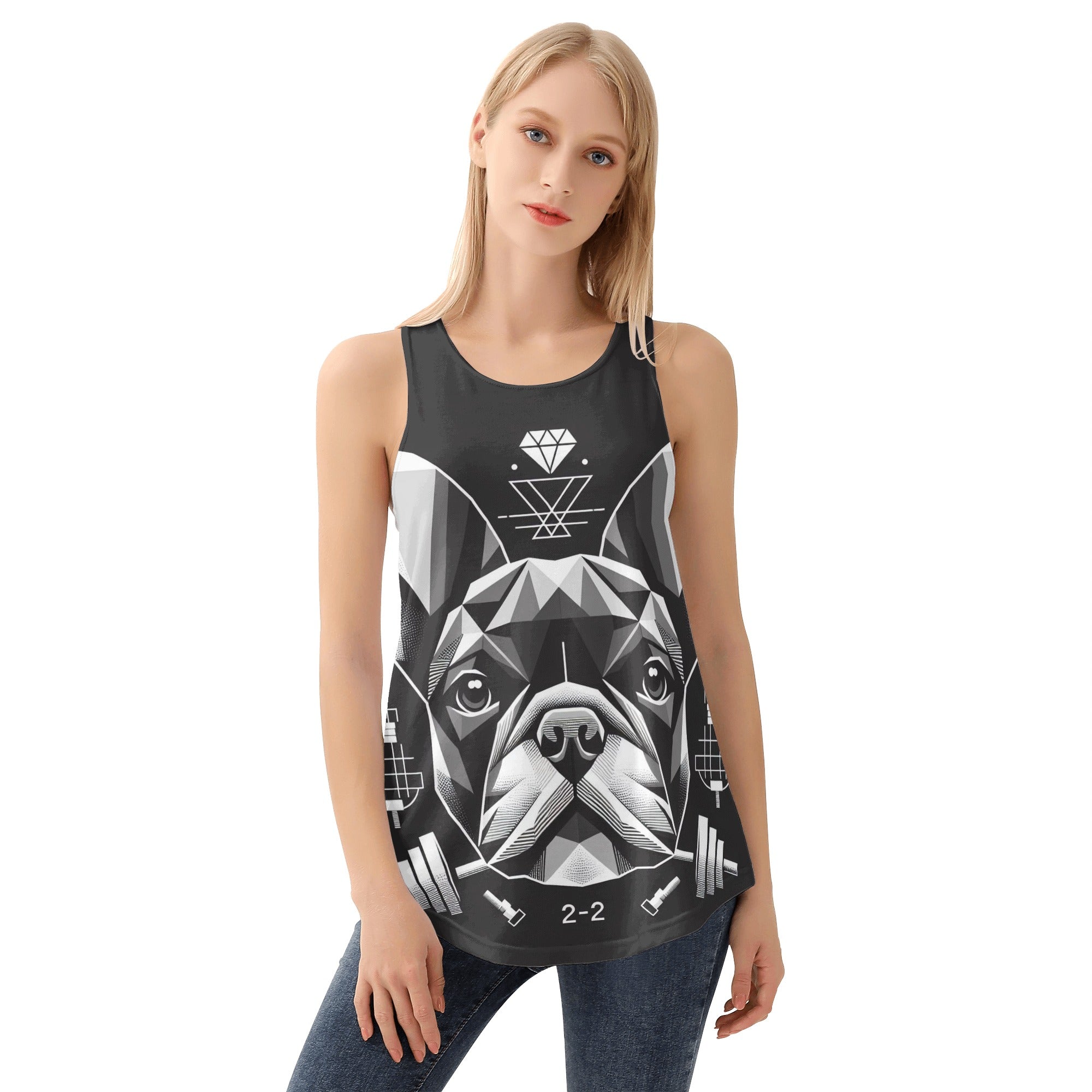 French Bulldog Lover Kona Women Tank Tops Trendy Everyday Top