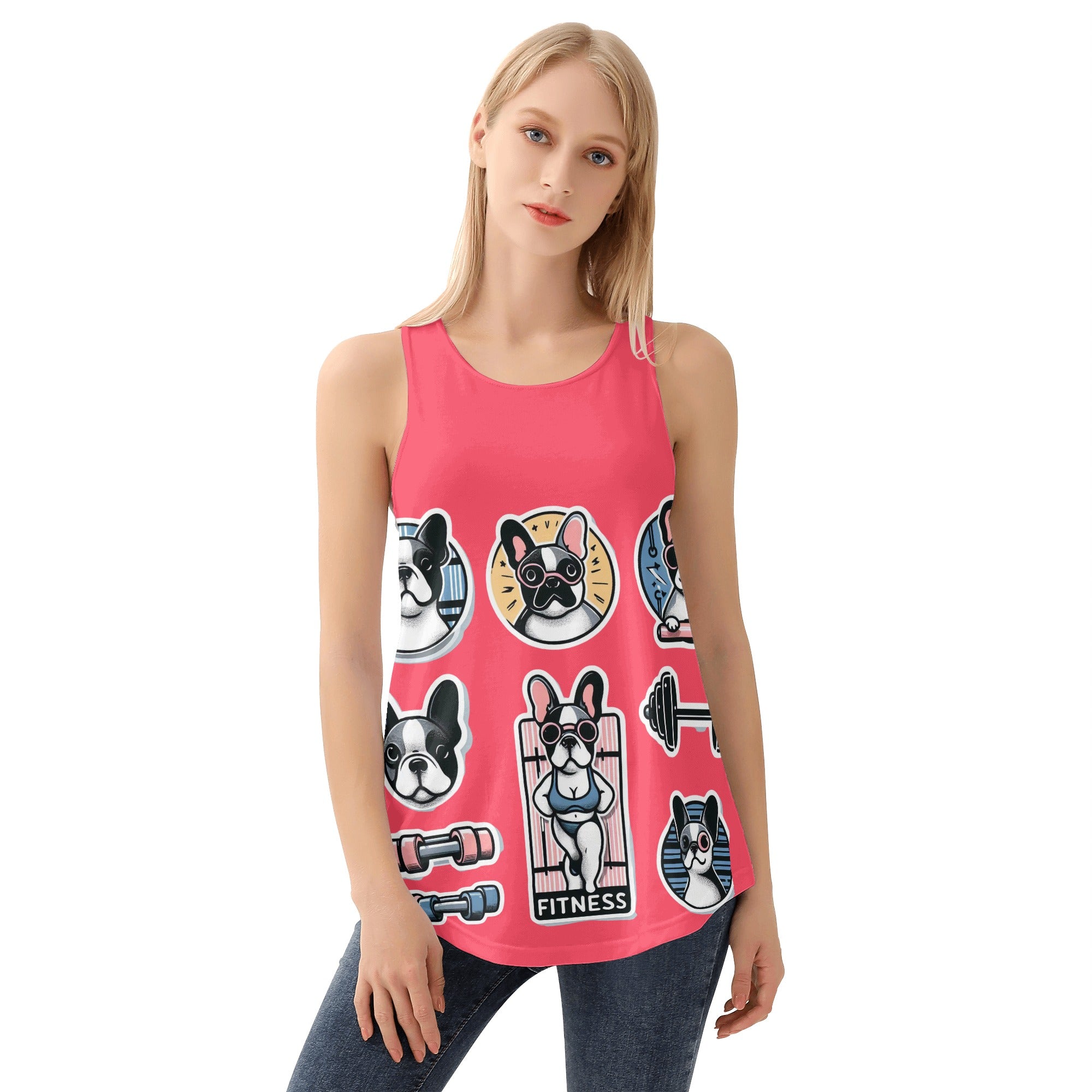 Breed-specific Lola - Frenchie Women Tank Tops Dog Supplies