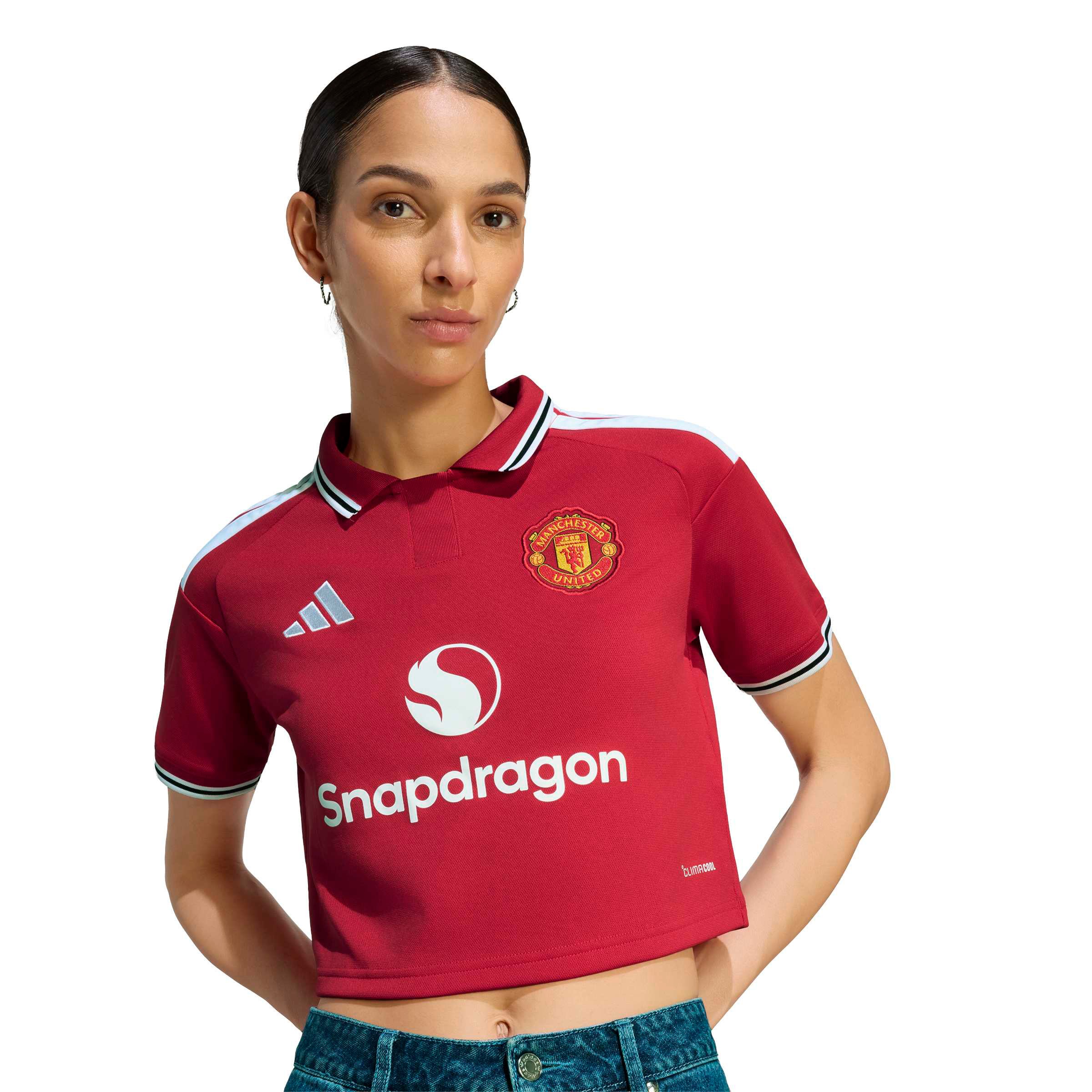[SJH] Manchester United Women's 2026/27 Home Cropped Replica Jersey - Red