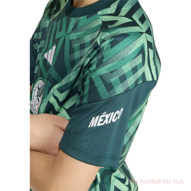 2026-2027 Mexico Home Pre-Match Shirt (Aurora Ivy) - Kids