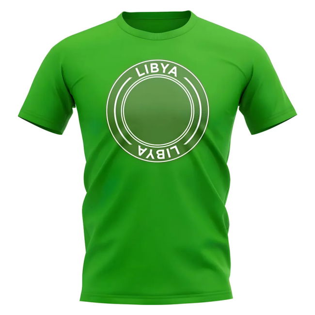 Top-Tier Fan-Favorite Libya Football Badge T-Shirt (Green)