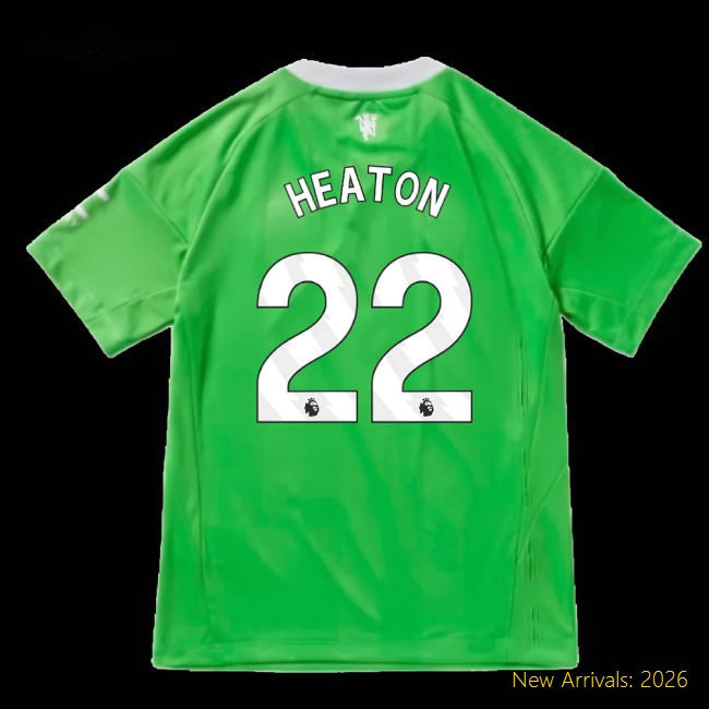 2025-2026 Man Utd Third Goalkeeper Shirt (Green) - Kids (Heaton 22)