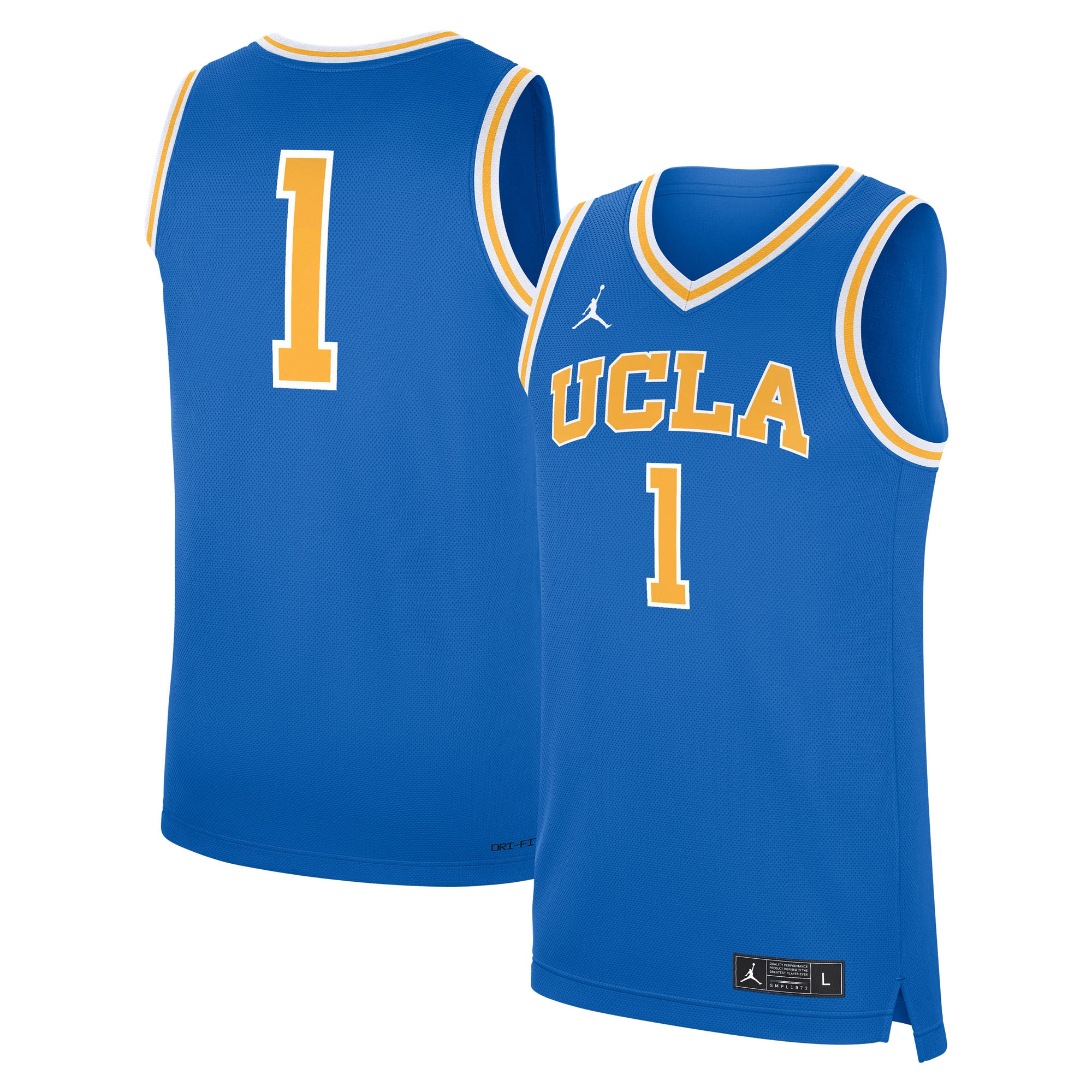 [NJP] Women's UCLA Bruins Road Replica Basketball Jersey - Blue