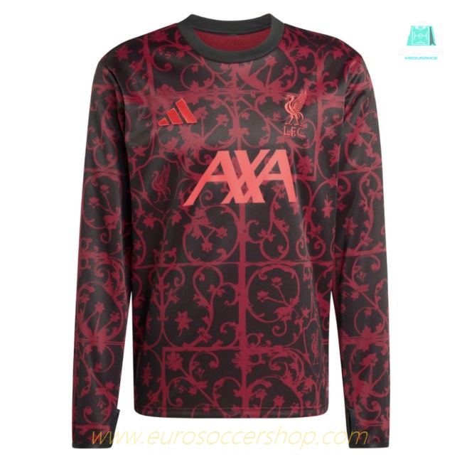 2025-2026 Liverpool Pre-Match Warm Top (Black)