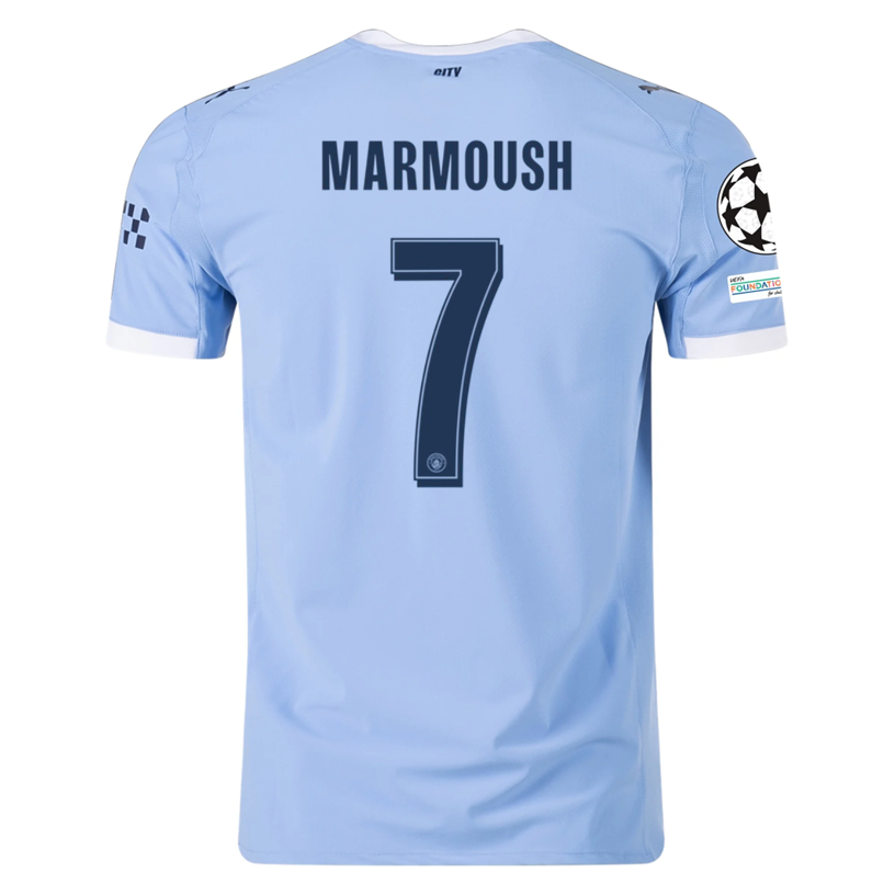 Manchester City Blue/White) 2025-2026 UCL Home Jersey – Authentic Shirt