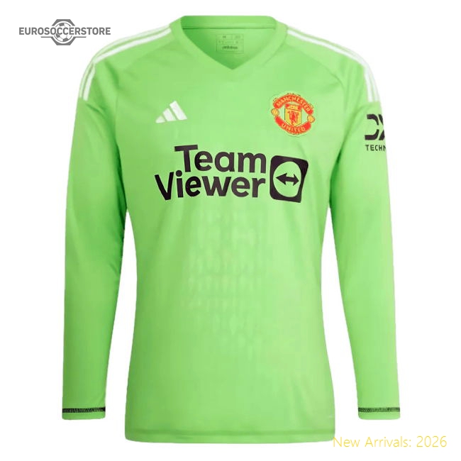 2023-2024 Man Utd Home Goalkeeper Top (Solar Green) (Schmeichel 1)