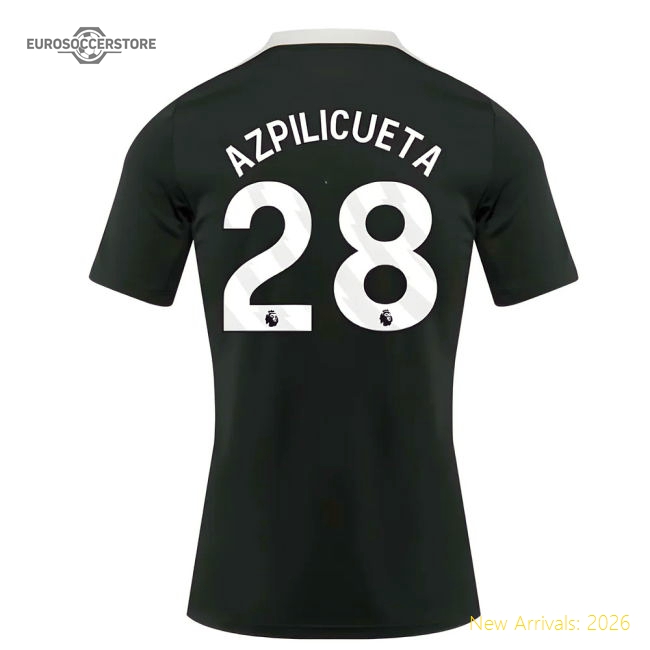 Chelsea 2025-2026 Dri-Fit Strike Training Shirt (Green) (Azpilicueta 28)