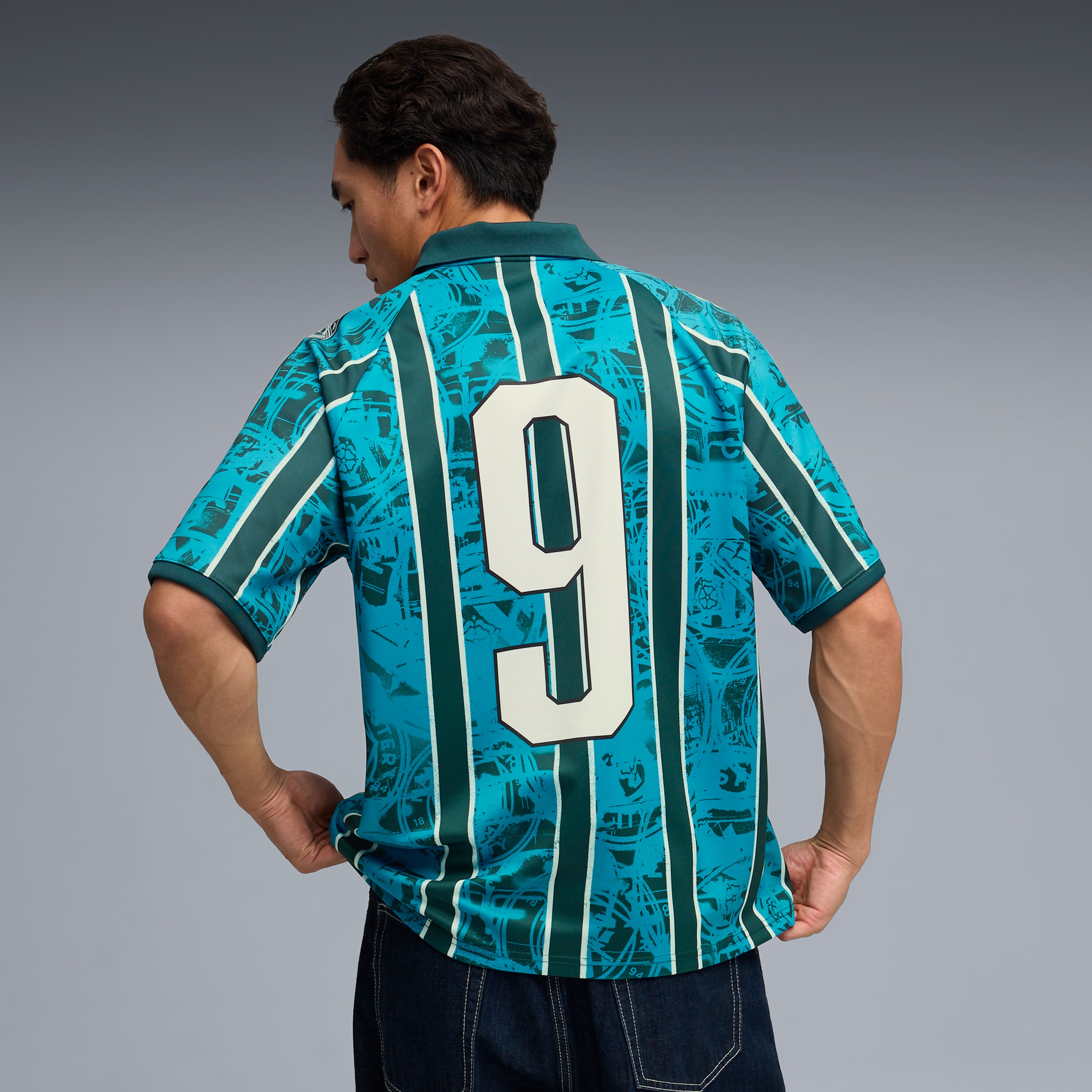 [SJH] Manchester City King Retro Fashion Jersey - Turquoise