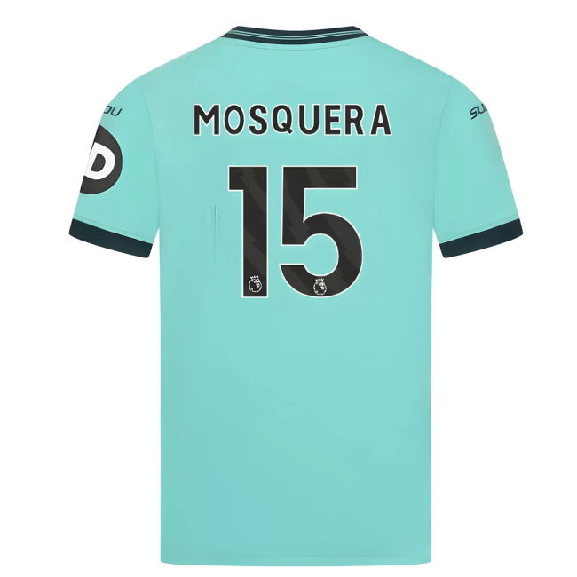 2025-2026 Wolves Away Shirt (Kids) (Mosquera 15) | Sale Price