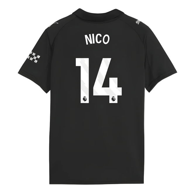 Vintage Man City 2025-2026 Man City Away Shirt (Kids) (Nico 14) for...