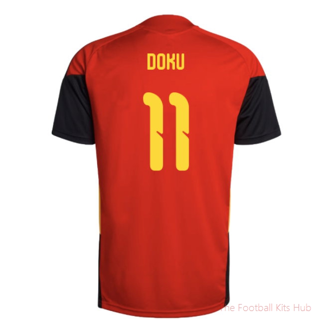 2026-2027 Belgium Training Jersey (Red) (Doku 11)