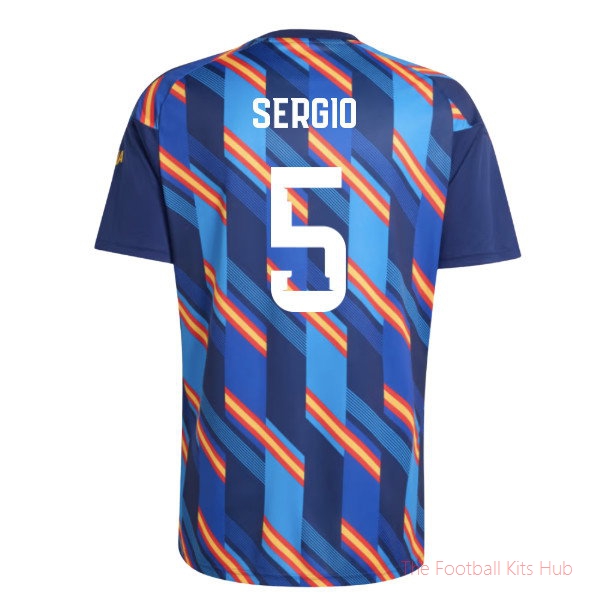 Football Team Spain 2026-2027 Home Pre-Match Shirt (Sergio 5)