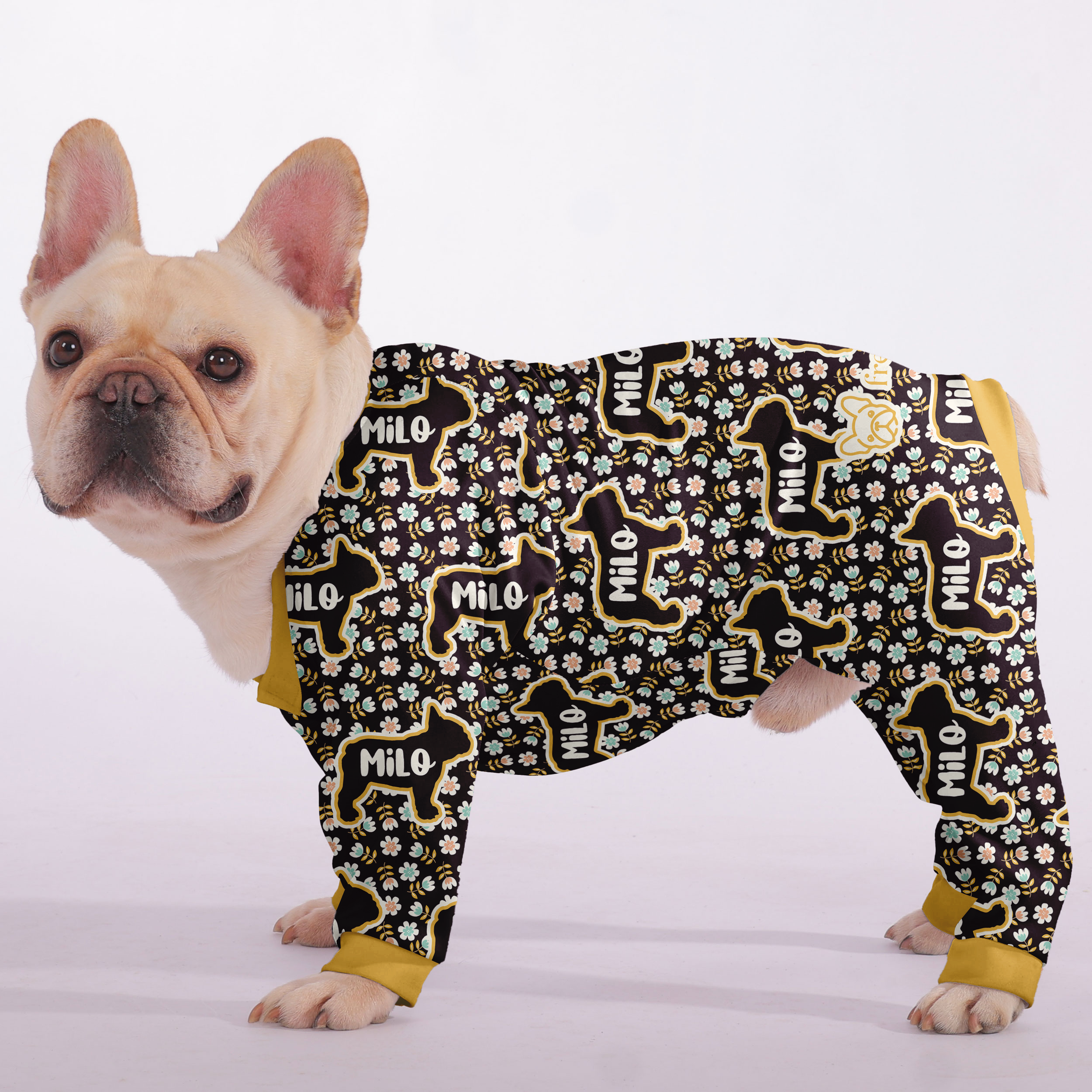 Comfortable Molly - Personalized French Bulldog Pajamas With Frenchie...