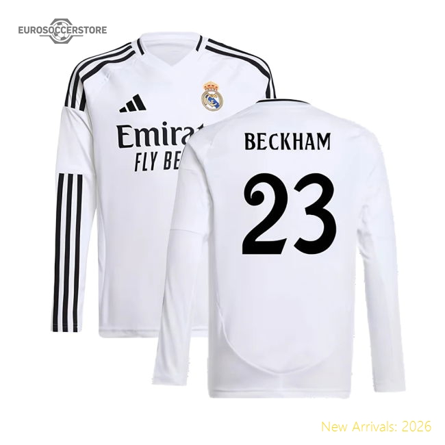 Real Madrid 2024-25 Home Fan Version For Kids (Beckham Game Day Jersey