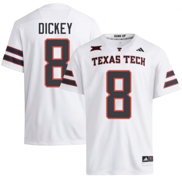 Men Texas Tech Red Raiders Cameron Dickey #8 Ncaa Red Performance