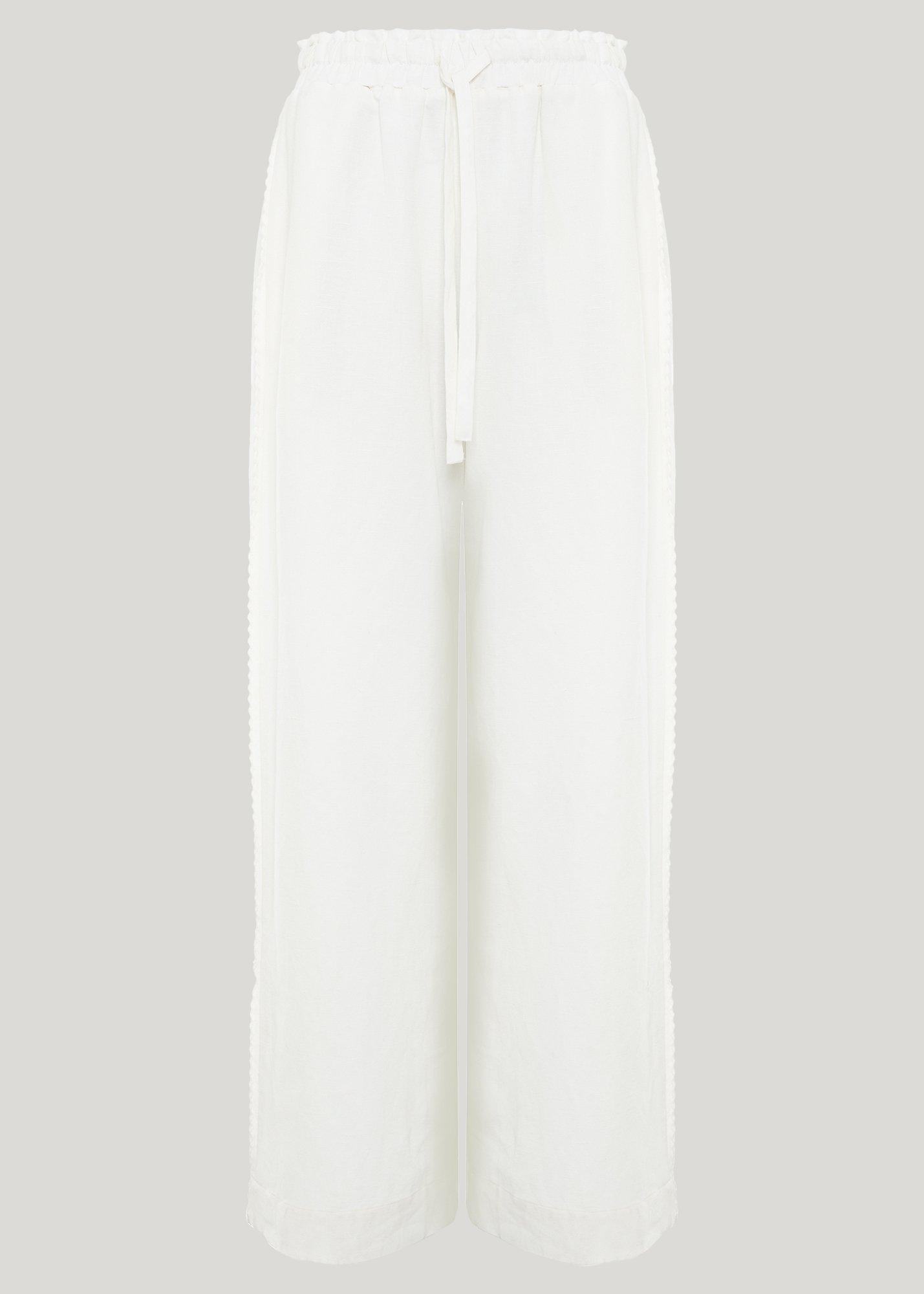 Rowan Linen Blend Pull On Trousers
