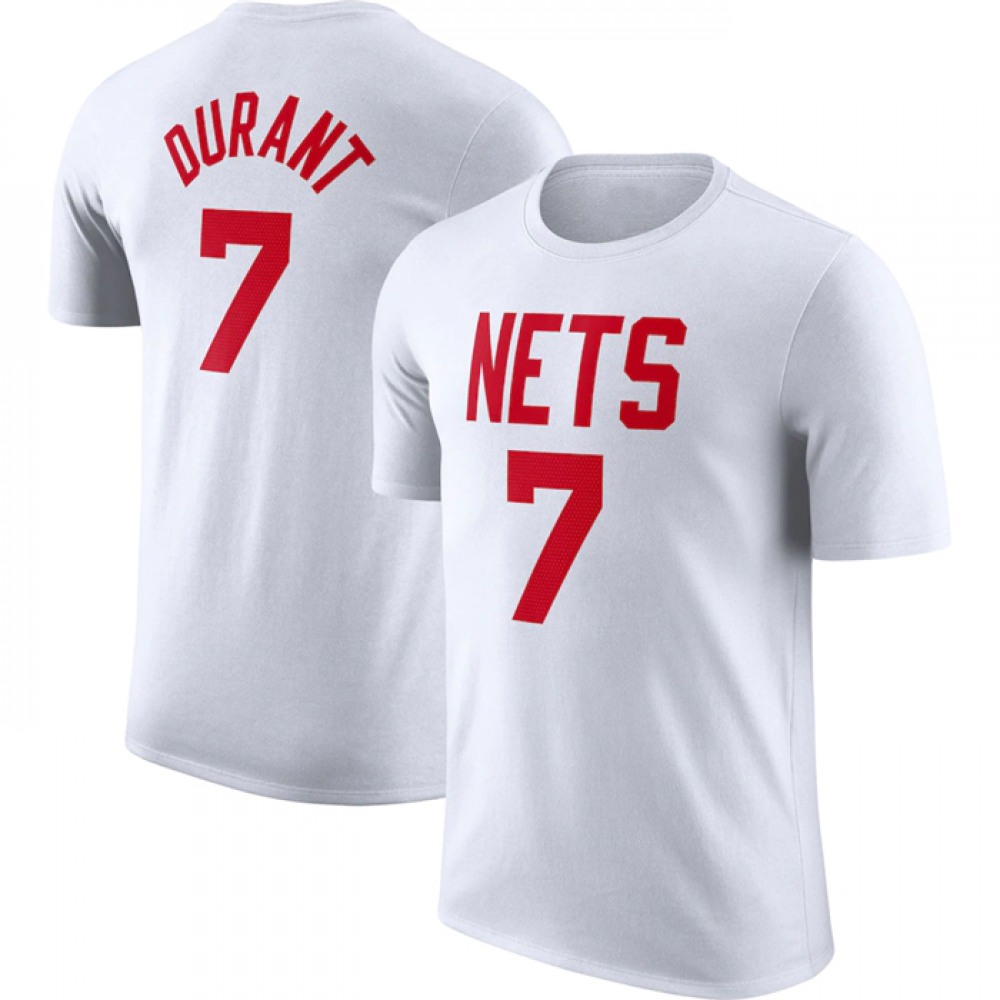 Brooklyn Nets Kevin Durant7 White Jersey Classic Edition - Fan Favorite