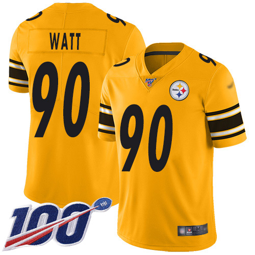 NFL P S Steelers #90 T. J. Watt Team Color Limited Jers-v10