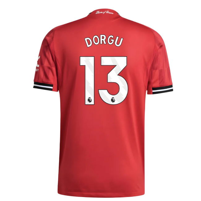 Man Utd Home Football Shirt 2025-20 - Dorgu 13 M S