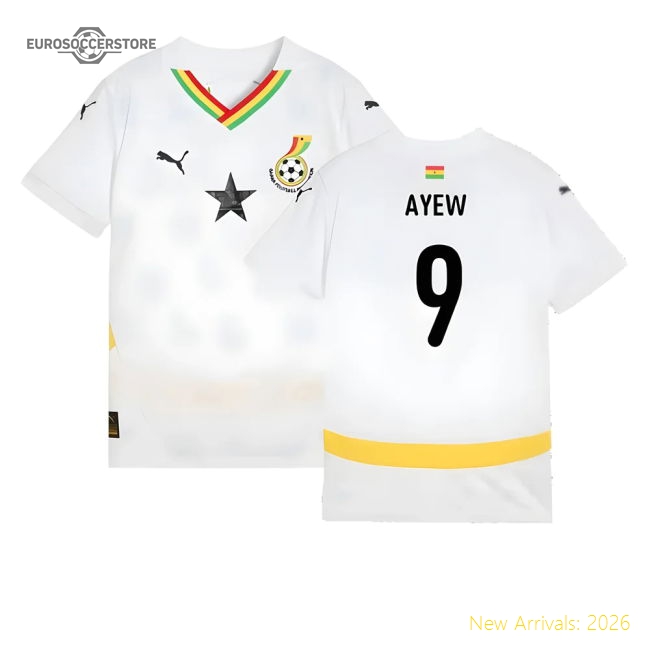 Ghana Children 2024 Home Jersey Shirt Football Fan Game Day Apparel