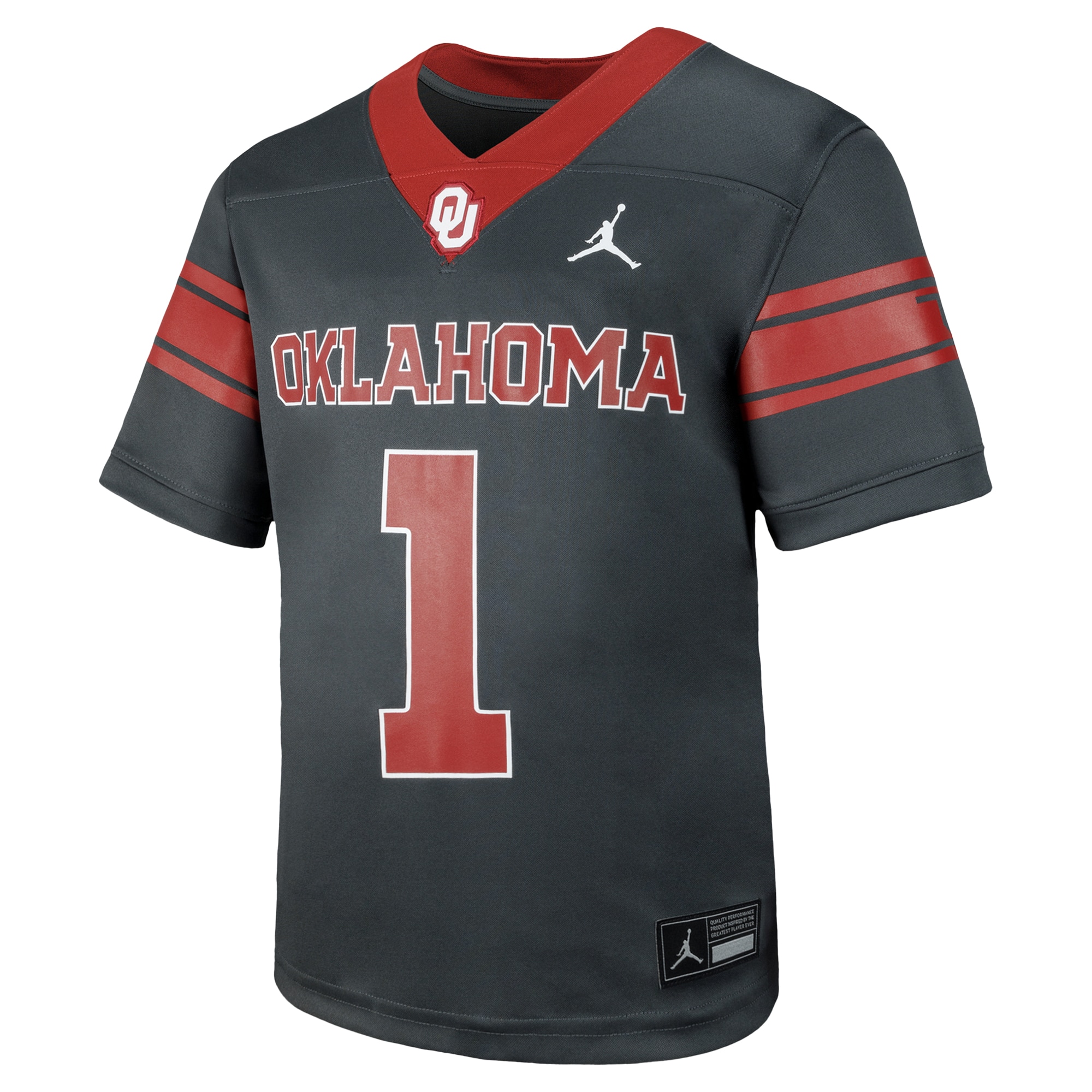 [DDG] Oklahoma Sooners Toddler Alternate Football Game Jersey - Anthracite