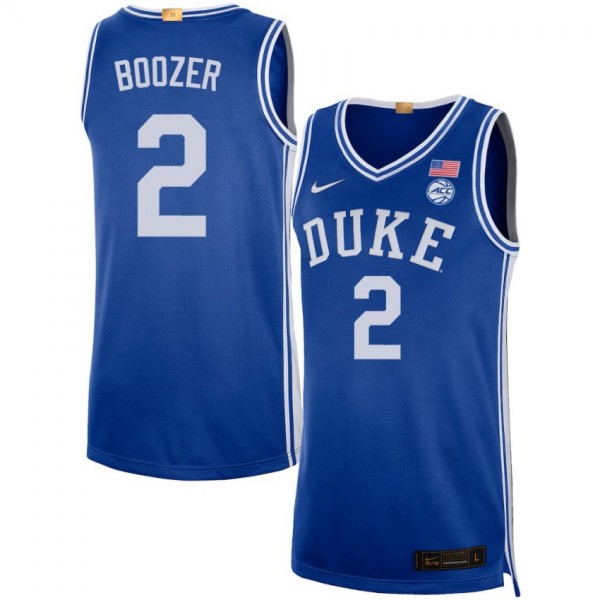Men Duke Blue Devils #2 Cayden Boozer Royal Nike Stitch Jersey